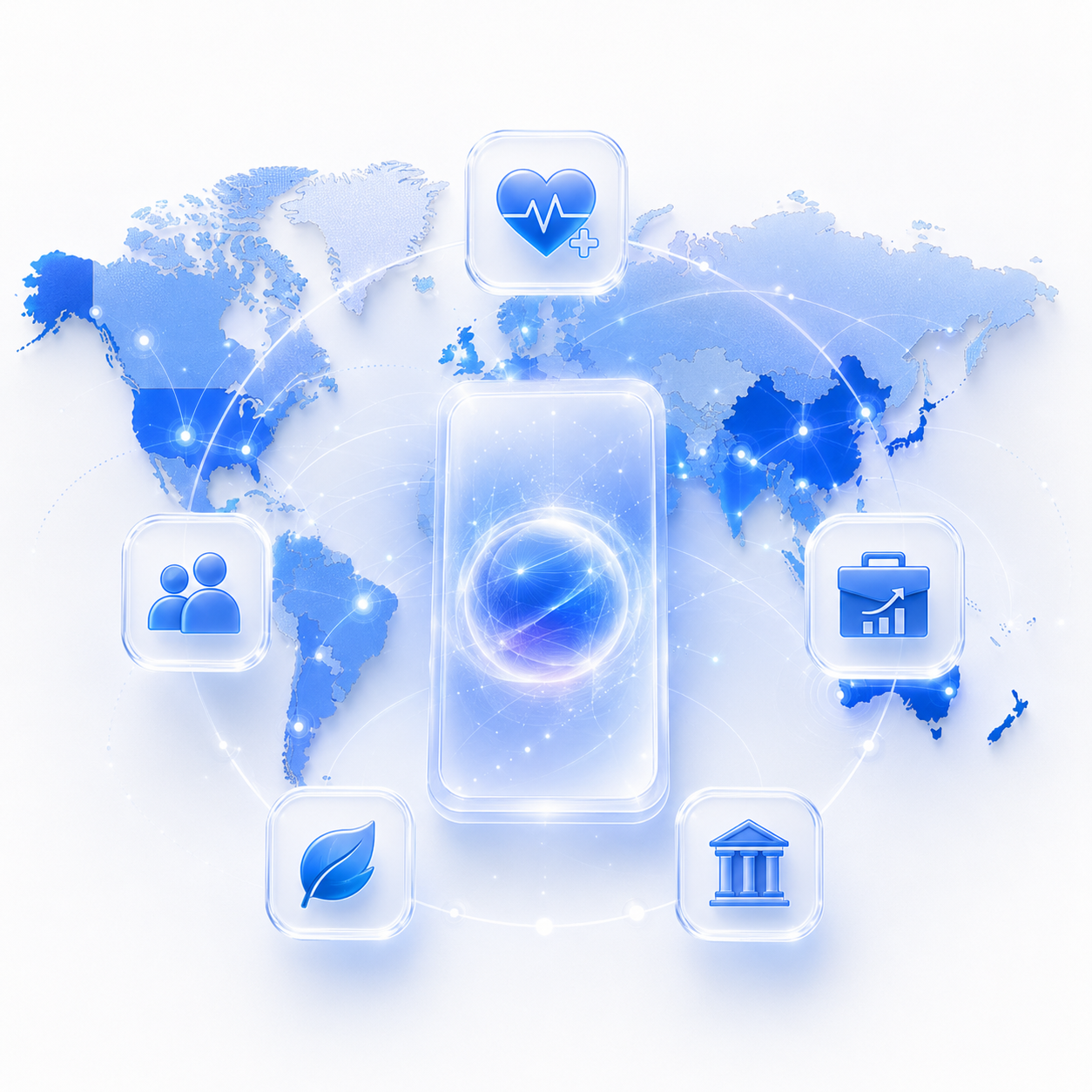 PublicSay global network illustration